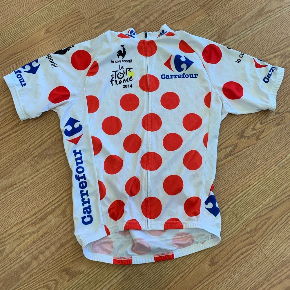 Tour De France Red Polka Dot “King Of The Mountain” Le Coq Sportif Jersey 2014